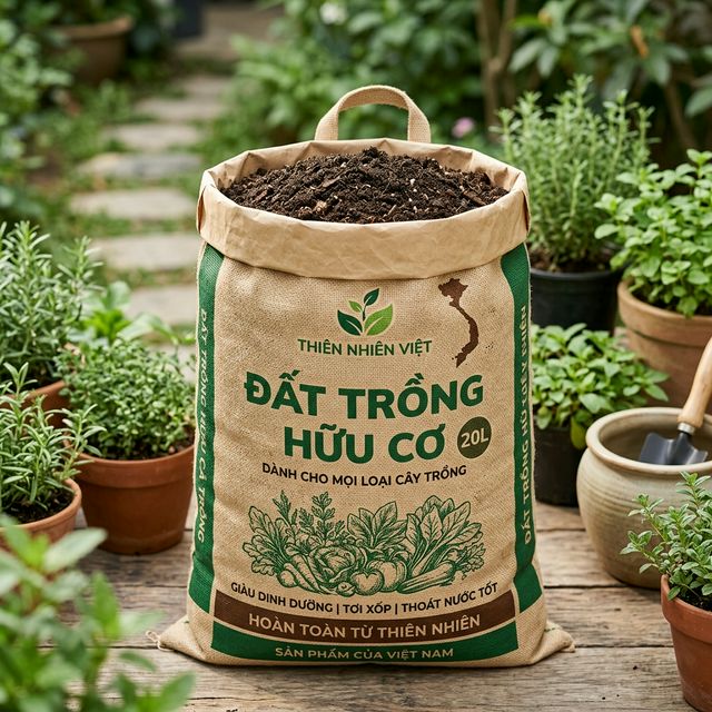 Đất trồng hữu cơ Eco Soil 20L